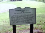 Historical marker for the Pennsylvania Society, dedicated to Col. James H. Brydon, located on a grassy area.